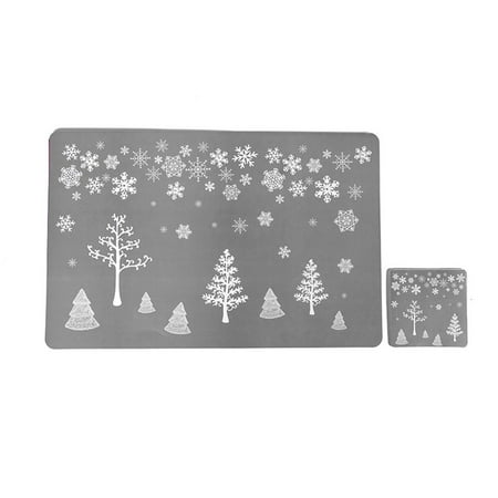 

Wesracia PVC Table Mat Christmas Table Mat Hotel Tableware Mat Printed Table Mat