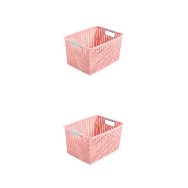 Cesta organizadora de plástico Cateissary rosa METRO 2Conjunto