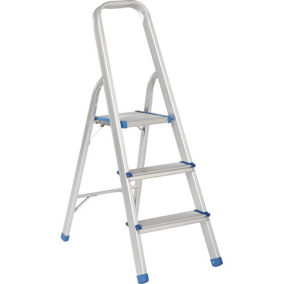 Escalera Plegable Tipo Taburete Surtek Aluminio 3 Peldaños ETTA3
