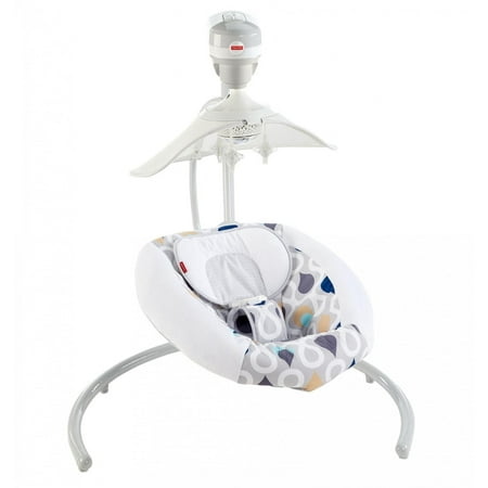 Fisher-Price Swing with Smart Connect, Blue Starlight (Medela Swing Best Price)