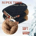 thumbnail image 3 of AMITOFO Slipper Socks for Men Thick Thermal Fuzzy Socks Winter Soft Warm Fleece Fluffy Socks with Non Skid Gripper Christmas Gift,Black Size 11-13, 3 of 6