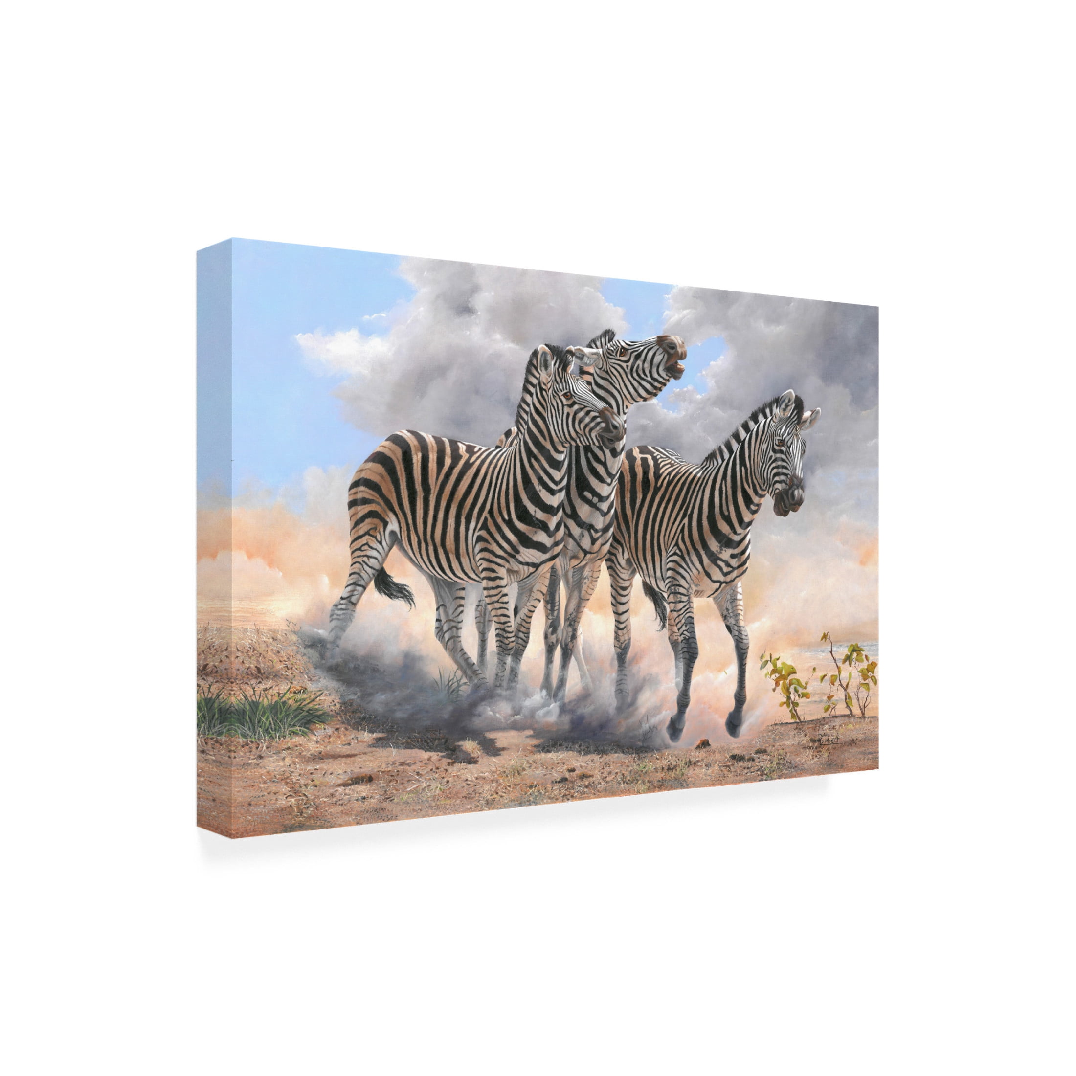 Canvas Wall Art - Delene Lambert 'Fight Club' Wall Art for Living Room, Bedroom, or Office Décor by Trademark Fine Art - 24 x 16 Inches