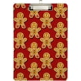 thumbnail image 1 of FMSHPON Christmas Cute Xmas Gingerbread Clipboard Hardboard Wood Nursing Clip Board and Pull for Standard A4 Letter 13x9 inches, 1 of 5