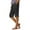A#002#- Black, variant on EANJE Linen Shorts for Women Trendy Summer Bermuda Shorts Knee Length Drawstring High Waisted Pedal Pushers Dressy Casual Linen Capris with Pockets Black M