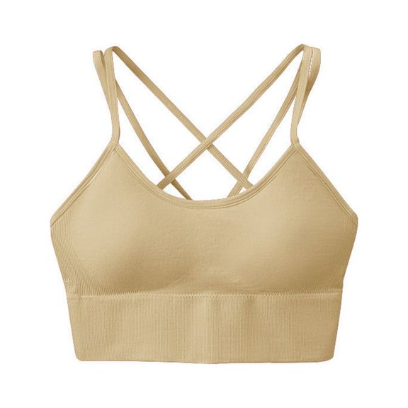 Lindreshi Sports Bras for Women Women Seamless Sports Bra Wirefree Yoga Bra with Removable Pads