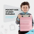 thumbnail image 3 of Enday Memo Clipboard with Ruler Heavy Duty Plastic Clipboards for Medical, Office, School Use Pink, 3 of 6