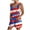 #2_Multicolor, variant on Patriotic Star Romper - Flag Print Sleeveless Jumpsuit