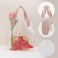 thumbnail image 2 of Unique Bargains Lightweight Reusable Gift Bag for All Occasions 1 Pc Pink Clear Large, 2 of 5