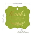 thumbnail image 7 of Inkdotpot Real Gold Foil Bracket Shape Paper Hang Tags Thanks For Celebrating With Us Bridal Shower-Baby Shower-Retirement-Wedding-Birthday Favor Tags Pack Of 100, 7 of 7