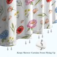 thumbnail image 6 of Pioneer Flower Floral Print Pattern Shower Curtain 84"x72", Bathroom Decorative Shower Curtain Set with 12 Hooks, Waterproof Washable, 6 of 6