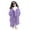 Purple, variant on NAISIBABY Girls Faux Fur Overcoat (5-14T), Thermal Lined Hooded Double-Breasted Winter Fashion Long Length Coat Pink 10T