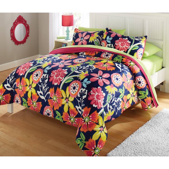 your zone bedding comforter set, fiji floral