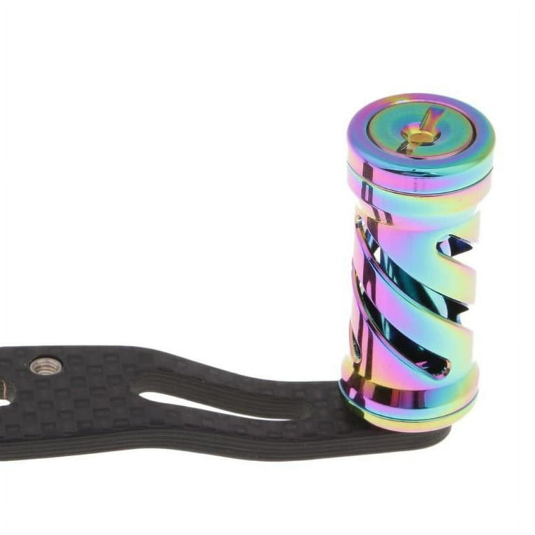 Colorful Replacement Carbon Fiber Fishing Reel Handle for