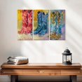 thumbnail image 2 of Elephant Stock Cowboy Boots Wall Art - Horizontal Multi Panel Canvas - Living Room Wall Decor - Our America Multi Panel - Red And Yellow Decor By Richard Wallich - 23" x 14", 2 of 4