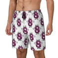 thumbnail image 2 of Uemuo Cute Number 8 Pattern Mens Swim Trunks Quick Dry Board Shorts with Mesh Lining, Stretch Beach Shorts Quick Dry No-Chafing Board Shorts-Large, 2 of 9