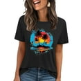 thumbnail image 2 of POROPL Womens T Shirts ,Cotton Womens Graphic T Shirts Crewneck Short Sleeve Shirt, 2 of 4