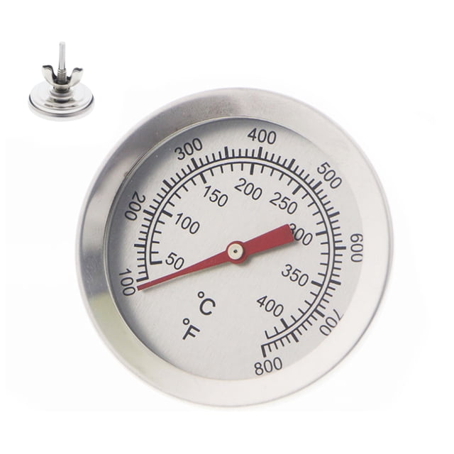 Injueey Termómetro para asar Barbacoa de acero inoxidable Indicador de temperatura Resistente al calor Hogar portátil Cocina Hornear Horno Cocina y Comedor Injueey HA009746-00