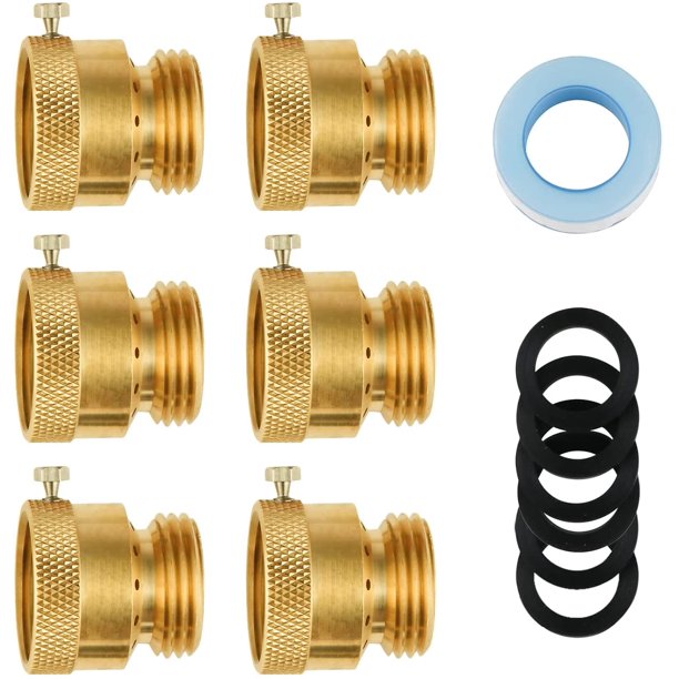 SUNGATOR Anti Siphon Valve, 6Pack Hose Bib Vacuum Breakers Set, 3/4