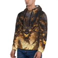 thumbnail image 3 of Sikiie Cool Black Gold Dragon Men's Hoodie, Essentials Hoodie, Sweatshirt, Pullover Hooded Sweatshirt for Men-3X-Large, 3 of 7