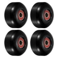 thumbnail image 1 of Unique Bargains Roue de Planche à Roulettes 52mm avec Roulements ABEC-9 Roues de Rue pour Skateboards Roue de Croisière 95A, Noir Rouge Lot de 4, 1 of 4