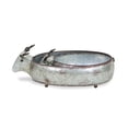 thumbnail image 4 of Contemporary Home Living Set of 2 Gray Handmade Galvanized Farmhouse Cow Planters 13.5", 4 of 5