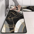 thumbnail image 2 of Kitchen Rugs Sets Of 2,Black White Marble Gold Line Pattern Anti Fatigue Kitchen Mat Rugs Non Slip Washable,Decorative Kitchen Floor Mats for Kitchen,Sink,Laundry,17"x47"+17"x47", 2 of 5