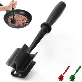 OUTAD Meat Chopper, Ground Beef Masher, Heat Resistant Meat Masher for Hamburger  Meat, Nylon Hamburger Chopper Utensil, Meat Ground, Non Stick Mix Chopper,  Mix and Chop Meat Masher Tool 
