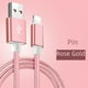 thumbnail image 2 of Cable de carga para teléfono móvil tipo C de Android para teléfono móvil Apple iPhone tejido de nailon, 2 of 3