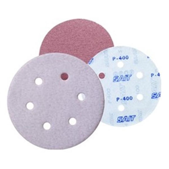 SAIT 36548 5" 3S Saitech Hook/Loop Aluminum Oxide Paper Discs 320C Grit|Pkg.50