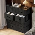 thumbnail image 2 of CONCETTA 8-Drawer Fabric Dresser Storage Chest for Bedroom, Closet, Entryway, Storage Furniture for Adults, Black, 2 of 8