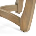 thumbnail image 6 of GDF Studio Wisner Outdoor Acacia Wood 3 Piece Bistro Set, Gray, 6 of 9