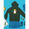 thumbnail image 3 of Penguin With A Hat Hoodie Juniors -Image by Shutterstock,  x-Large, 3 of 4