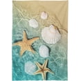 thumbnail image 2 of SKYSONIC Starfish Shell Summer Beach Tablecloth Durable Rectangle Tablecloths Waterproof Square Table Cloth Stain Resistant Table Cover for Outdoor Picnic Restaurant Home Decoration 60 x 90 Inch, 2 of 7