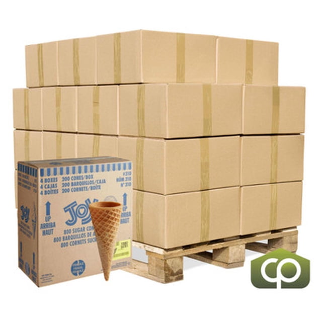 JOY #310 Sugar Ice Cream Cone - 200/Box (24cases/PALLET)- TOTAL 4800 CONES