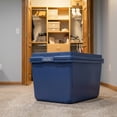 thumbnail image 2 of Hefty HI-RISE 18 Gallon Large Latching Storage Bin, Plastic Storage Container with HI-RISE Lid, Blue, 2 of 12
