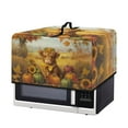 thumbnail image 2 of FOR U DESIGNS Highland Cattle Pumpkin Pattern Microwave Oven Dust Cover Stain Resistant Lid for Air Fryer Toaster Oven Dust-Proof Kitchen Appliance Covers, 18.25 x 14.5 x 11 inch-L, 2 of 8
