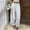 27# White, variant on Lace Trim Women Palazzo PantsLong Bloomers Pants Ruffle Victorian Vintage Pantaloons Summer Beach Travel Vacation Pants Black S