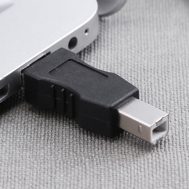 USB tipo A macho a USB tipo B macho conector adaptador convertidor para PC