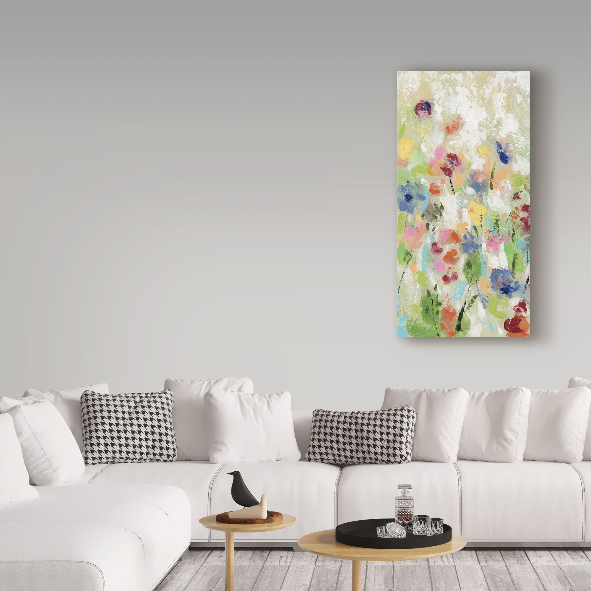 Trademark Fine Art 'Springtime Meadow Flowers II' Canvas Art by Silvia Vassileva