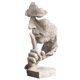 thumbnail image 2 of Estatua de pensador: el silencio es oro, decoración moderna, figura de arte abstracto creativo, esculturas de resina, decoración de dormitorio, estudio en casa, figuras de oficina para estante de esc JAMW Sencillez, 2 of 4