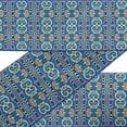thumbnail image 2 of IBA Indianbeautifulart Brown Stripe & Paisley Ethnic Fabric Lace Dressmaking Velvet&nbsp;Trim&nbsp;Tape Printed Sewing Lace 9 Yards 2 Inches, 2 of 8
