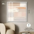 thumbnail image 5 of Roseate Cream Tones III Shadowbox Print Neutral Abstract Art by Art Remedy, White Frame, 40 x 40, 5 of 7