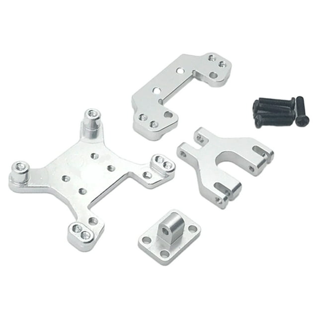Soporte Amortiguador de Aluminio Vogacara para 1/14 Wltoys 144001 Plata