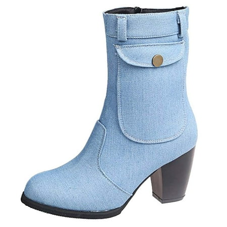 

Fashion Women s Shoes Breathable High Heels Retro Zipper Short Boots Leopard Booties Women Boots Womens Brown Boots with Heel