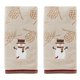 thumbnail image 1 of Juego de 2 Toallas de Mano de muñeco de Nieve con Corte en Madera para baño, Cocina, Bar y Regalo, Trigo, 1 of 5