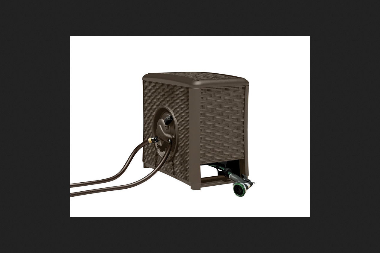 Suncast Water Powered Automatic Winding Hose Reel 125 ft. Antique Bronze by Suncast
