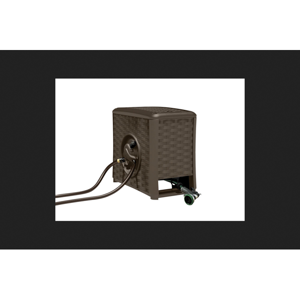 Suncast Water Powered Automatic Winding Hose Reel 125 ft. Antique