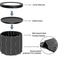 thumbnail image 3 of Camping Toilet, Portable Toilet Outdoor Camping Toilet Mobile Foldable Toilet Chair For Camping, Hiking, Trips, Traffic Jams, 3 of 4