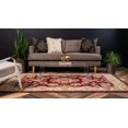 thumbnail image 3 of Unique Loom Voyage Intricate Design Rug 6' x 6' Round Red/Tan, 3 of 4