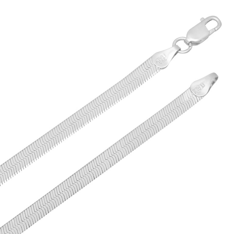 24 inch sterling silver herringbone chain discount